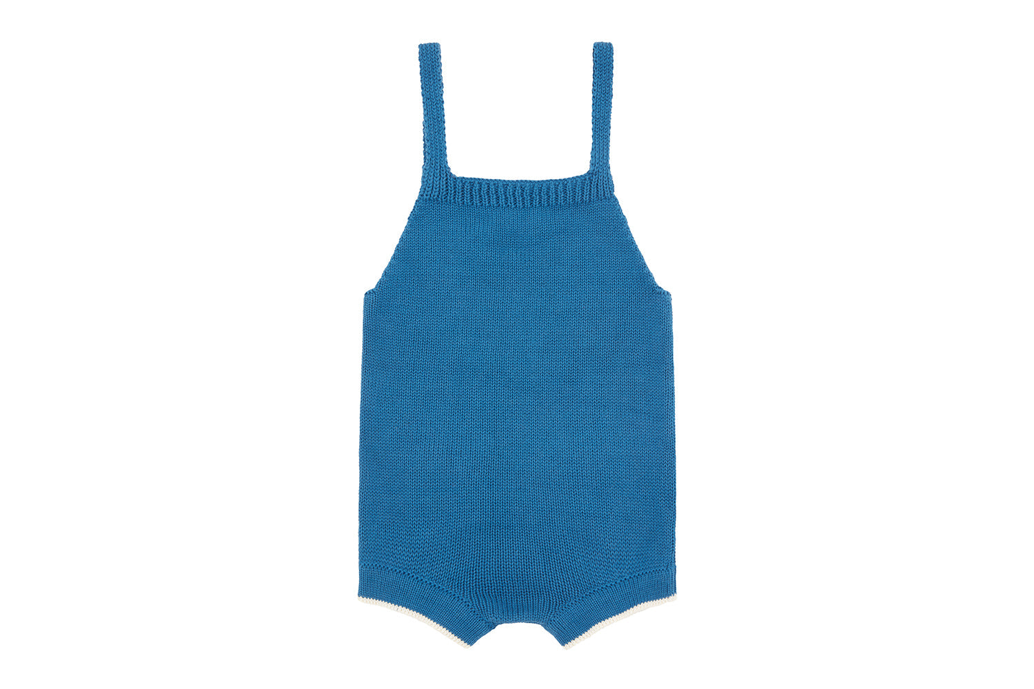 Unisex | Organic Cotton Nordic Knit Playsuit | Fjord Blue