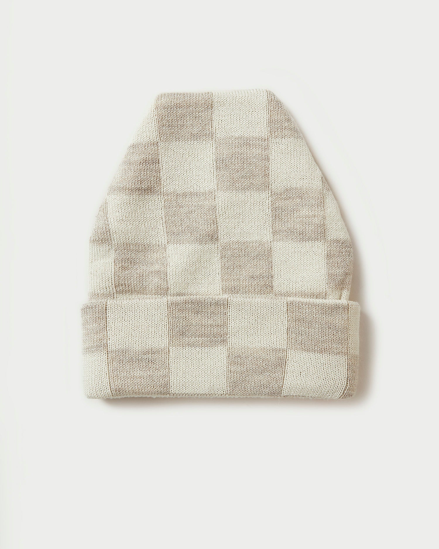 Bartlet Knit Beanie | Oatmeal/Cream Checker