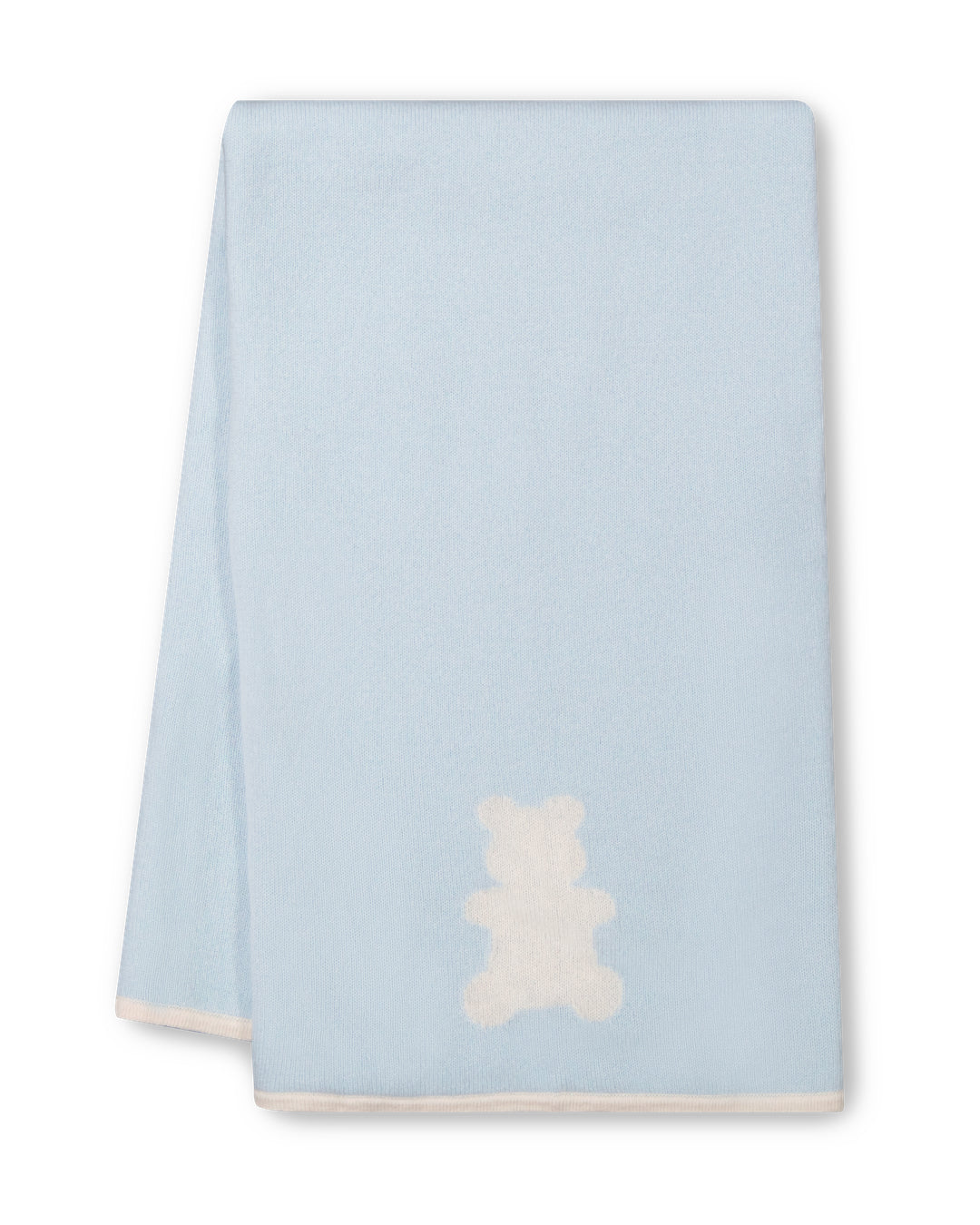 Sofia Cashmere | Baby | Knit Cashmere Baby Blanket | Blue