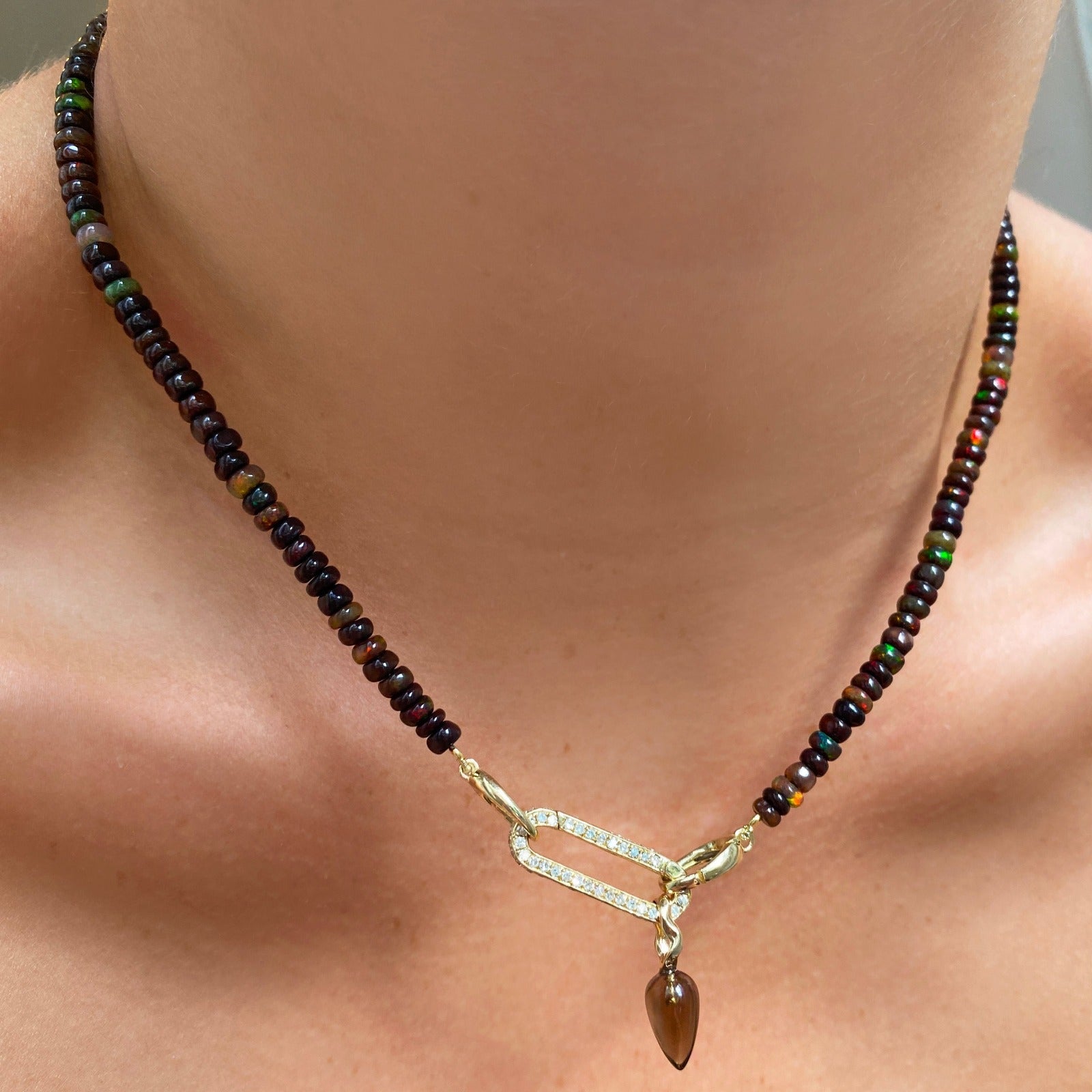 Espresso Opal Necklace