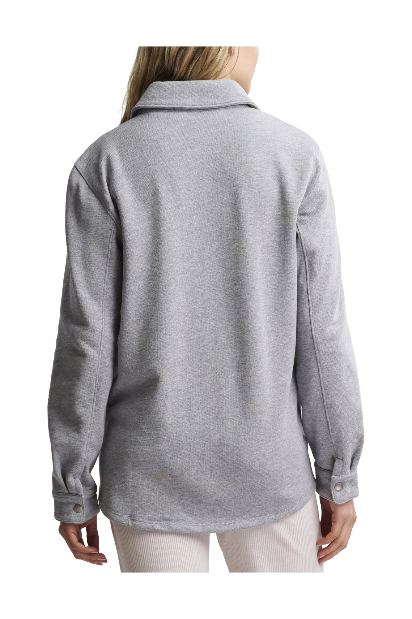 Unisex | Malibu Collection French Terry Shacket | Heathered Gray