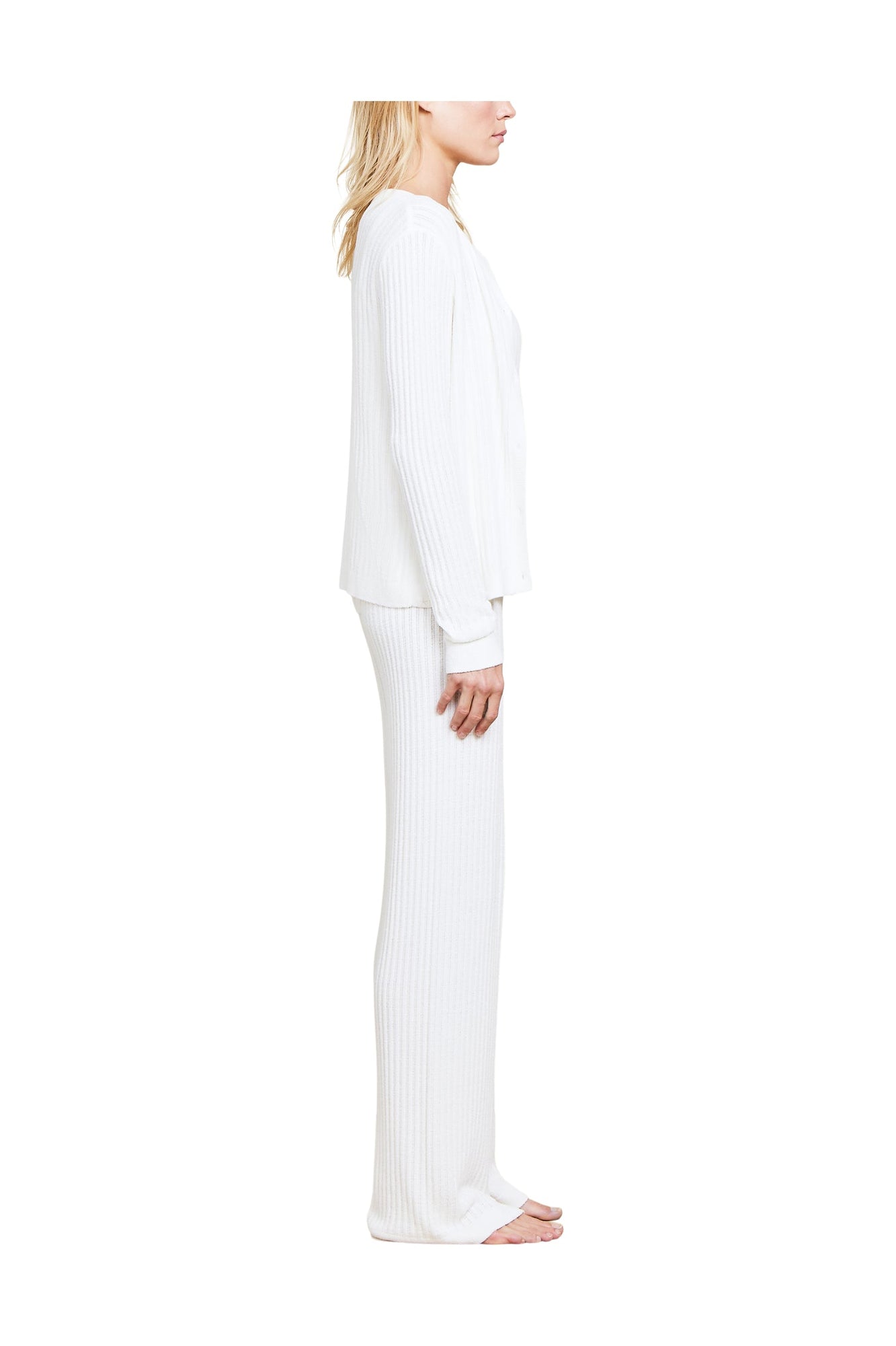 Womens | Cozychic Ultra Lite Ribbed Button Cardigan | Pearl