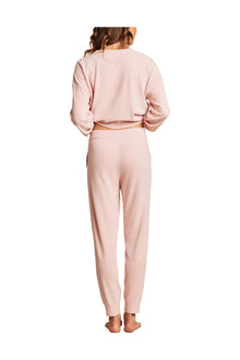 Womens | Cozychic Ultra Lite Heartbeat Stripe Pant | Pink Peonie/Pearl