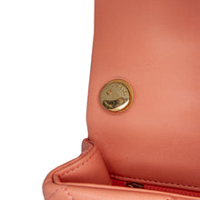 Chanel | Pre-Owned Small Lambskin Color Match Flap | Pink/Salmon