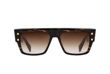 Unisex | B - III Sunglass | Dark Brown Swirl - Gold  | Dark Brown Gradient