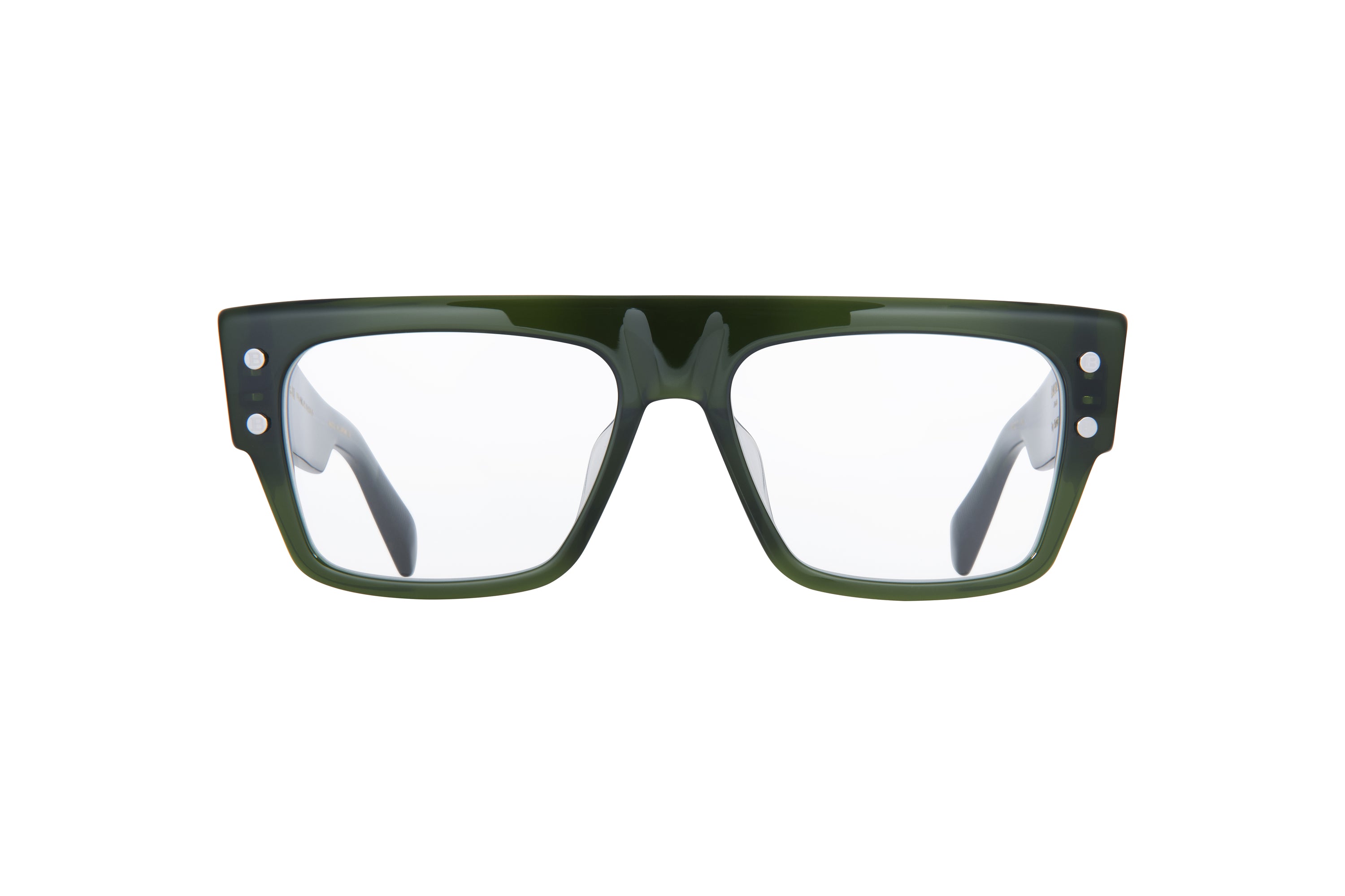 Unisex | B - III Optical (Western Fit) | Dark Olive - Black Palladium | Clear