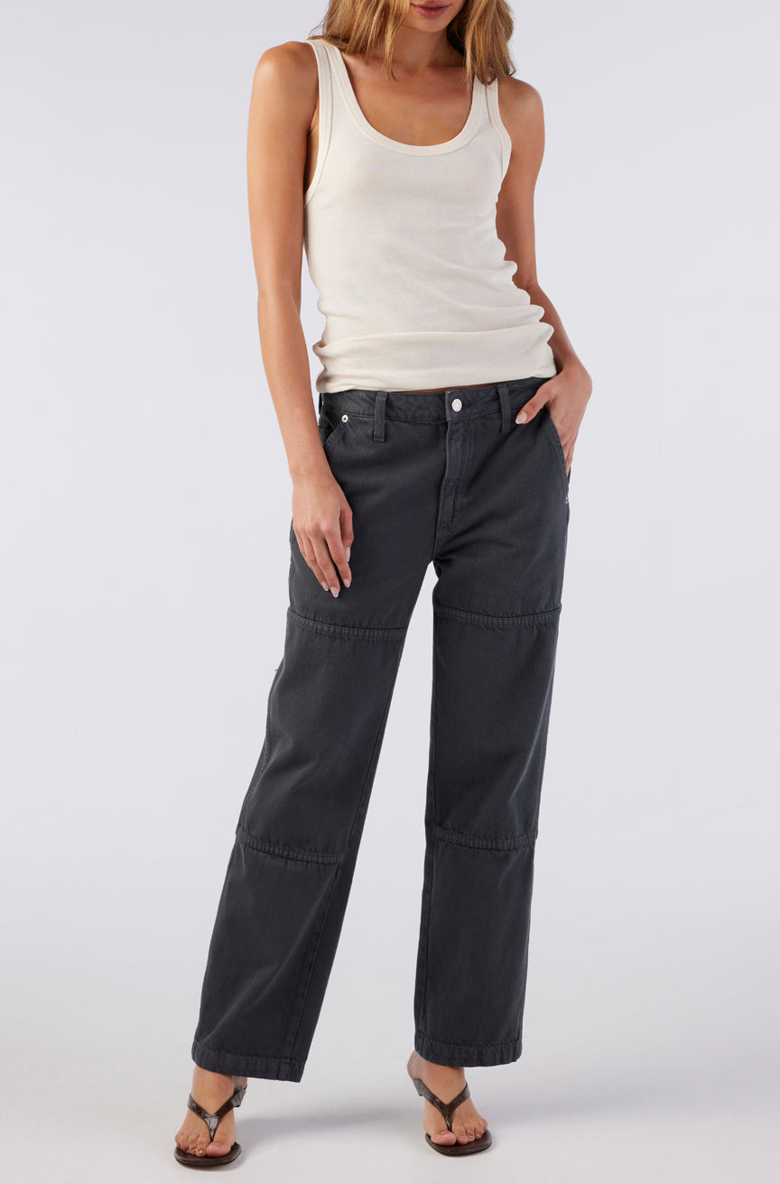 AMO Denim | Billie Field Pant in Pewter