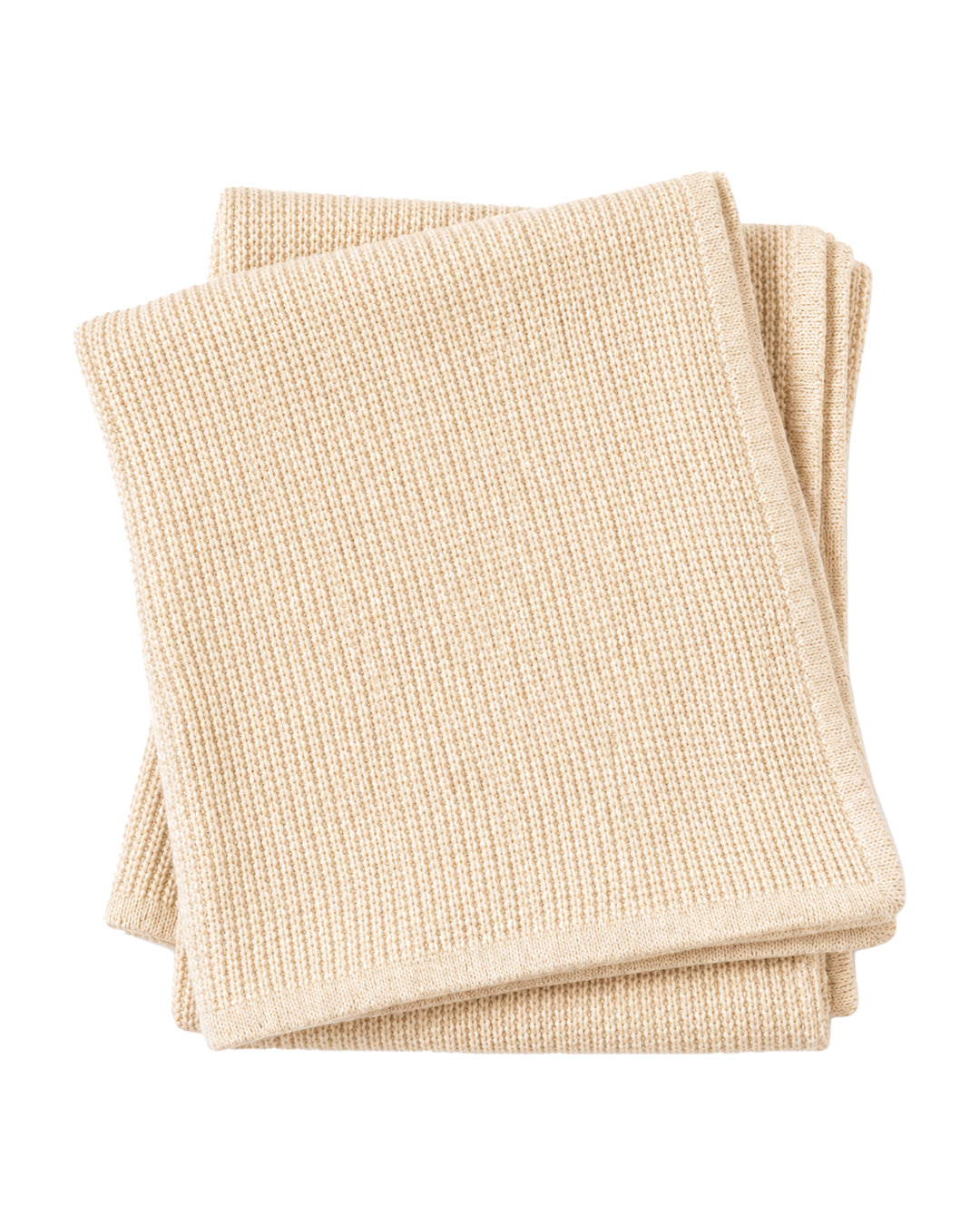 Sofia Cashmere | Cashmere Blend Thermal Knit Throw | Oatmeal