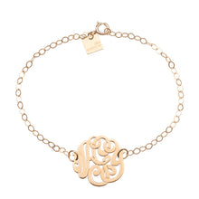 Baby Lace Monogram Bracelet | 18K Rose Gold