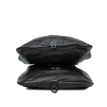 Chanel | Pre-Owned CC Calfskin Dual Twin Chain Handbag | Black