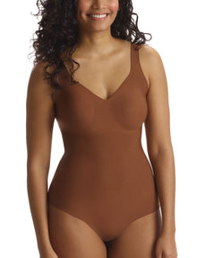 Butter Soft-Support Bodysuit::Cinnamon::Front