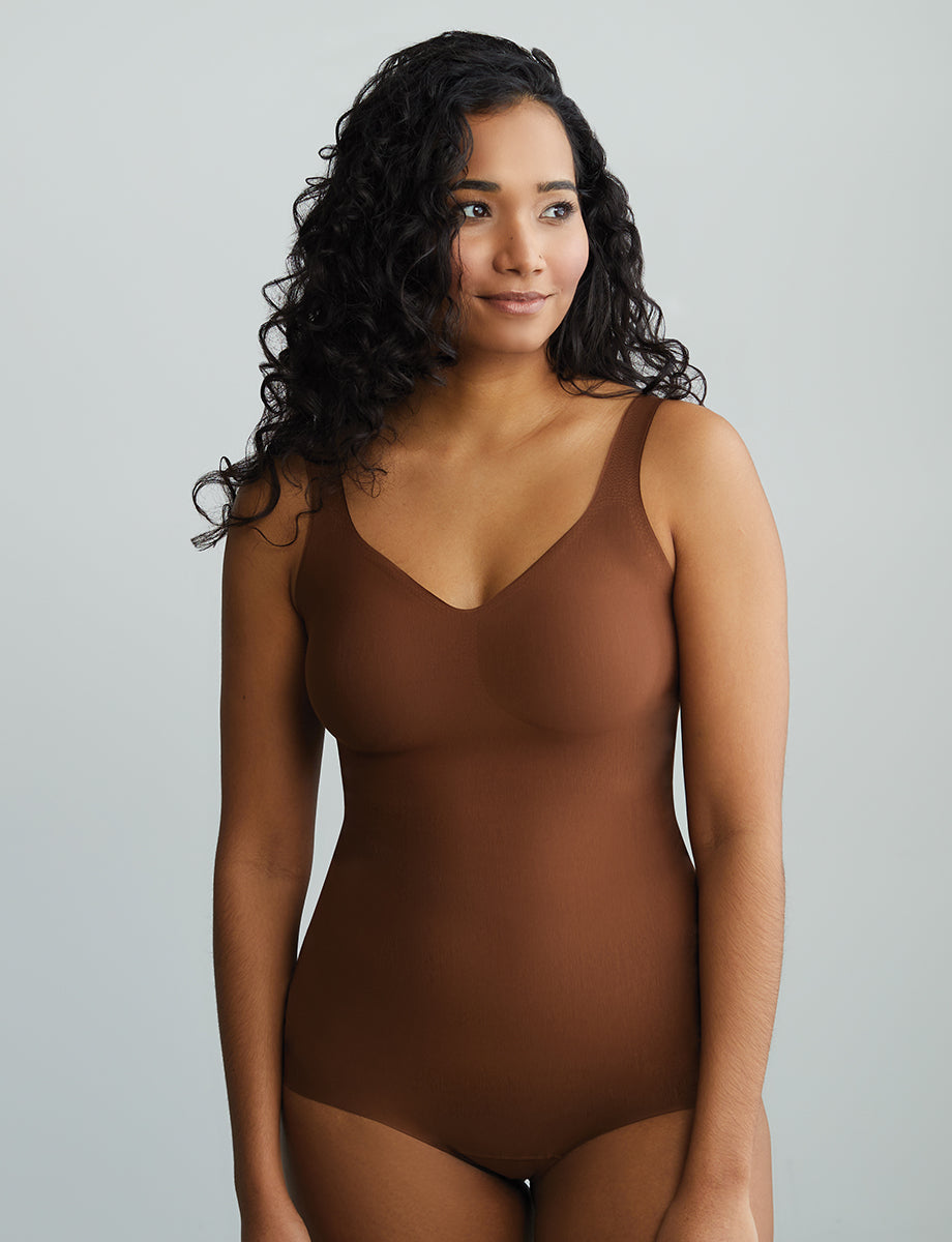 Butter Soft-Support Bodysuit::Cinnamon::Hover