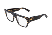 Unisex | B - III Optical | Dark Brown Swirl - Gold | Clear