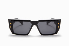 Unisex | B - VI Sunglass | Black - Gold | Dark Grey