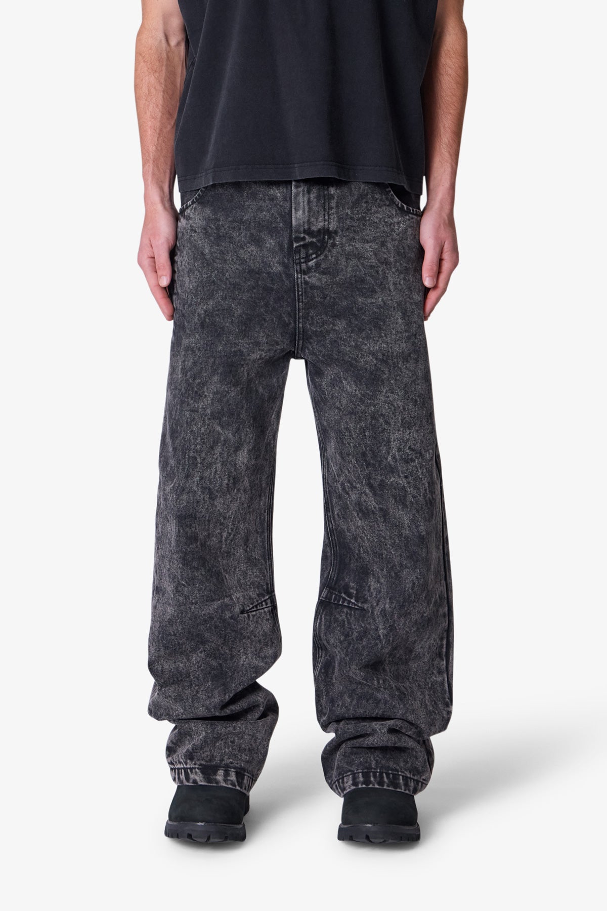 Baggy Moto Denim | Vintage Black