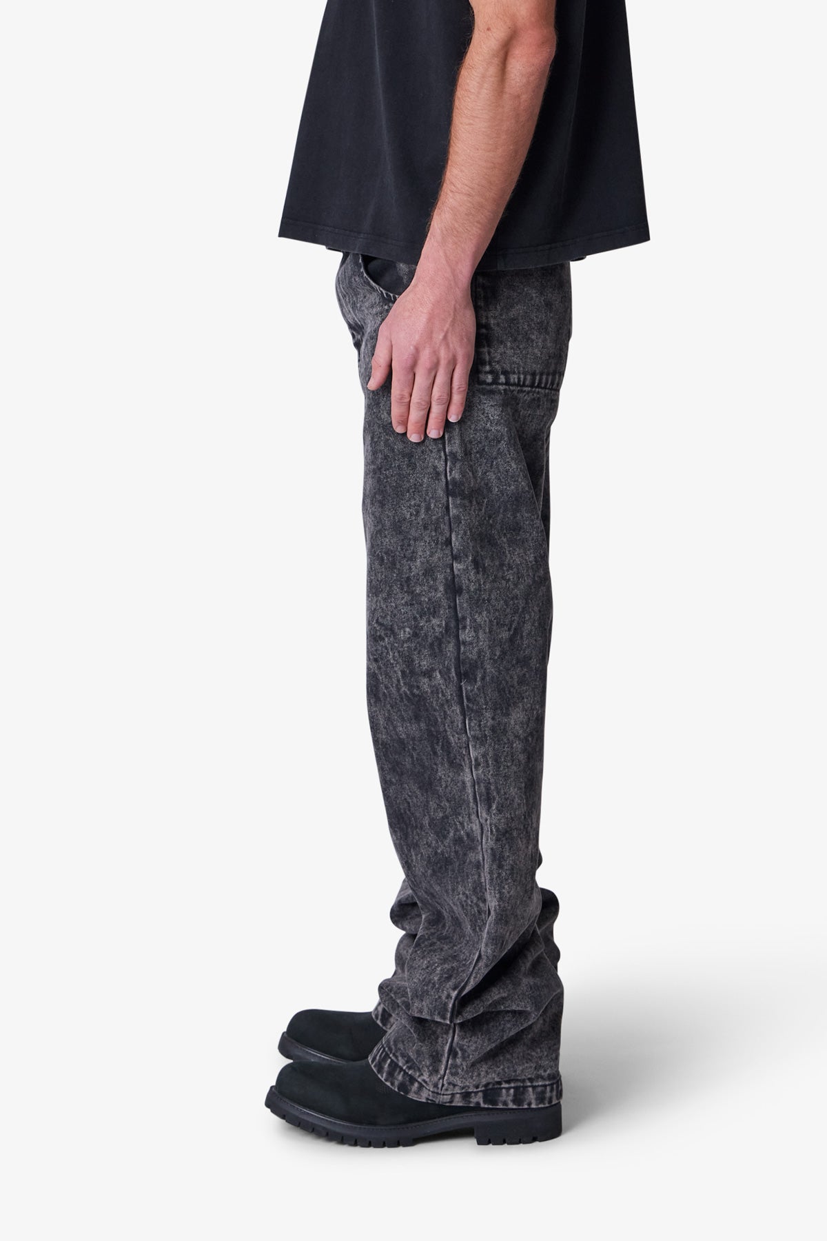 Baggy Moto Denim | Vintage Black