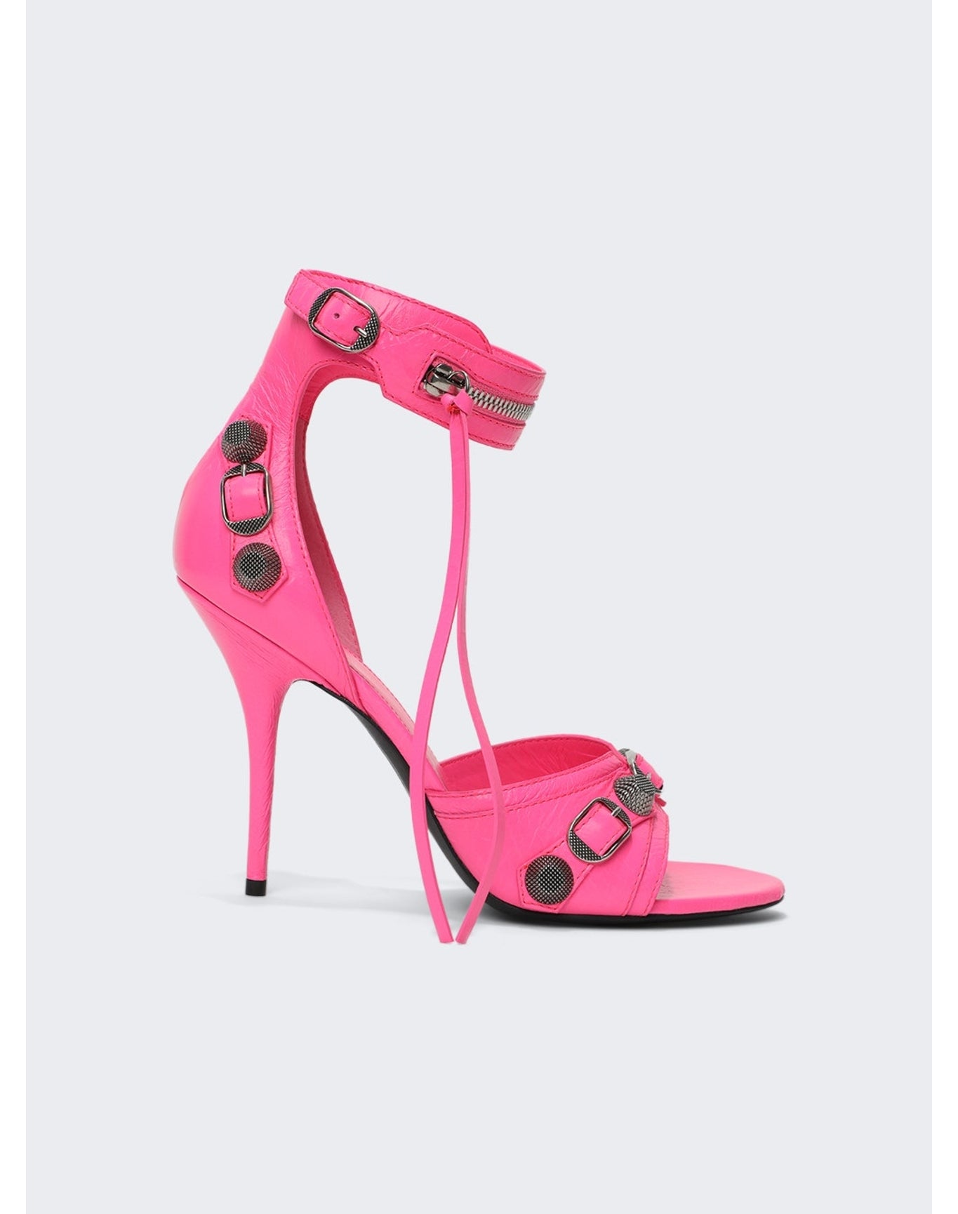 Balenciaga | Women | Cagole High Heel Sandals | Fluorescent Pink