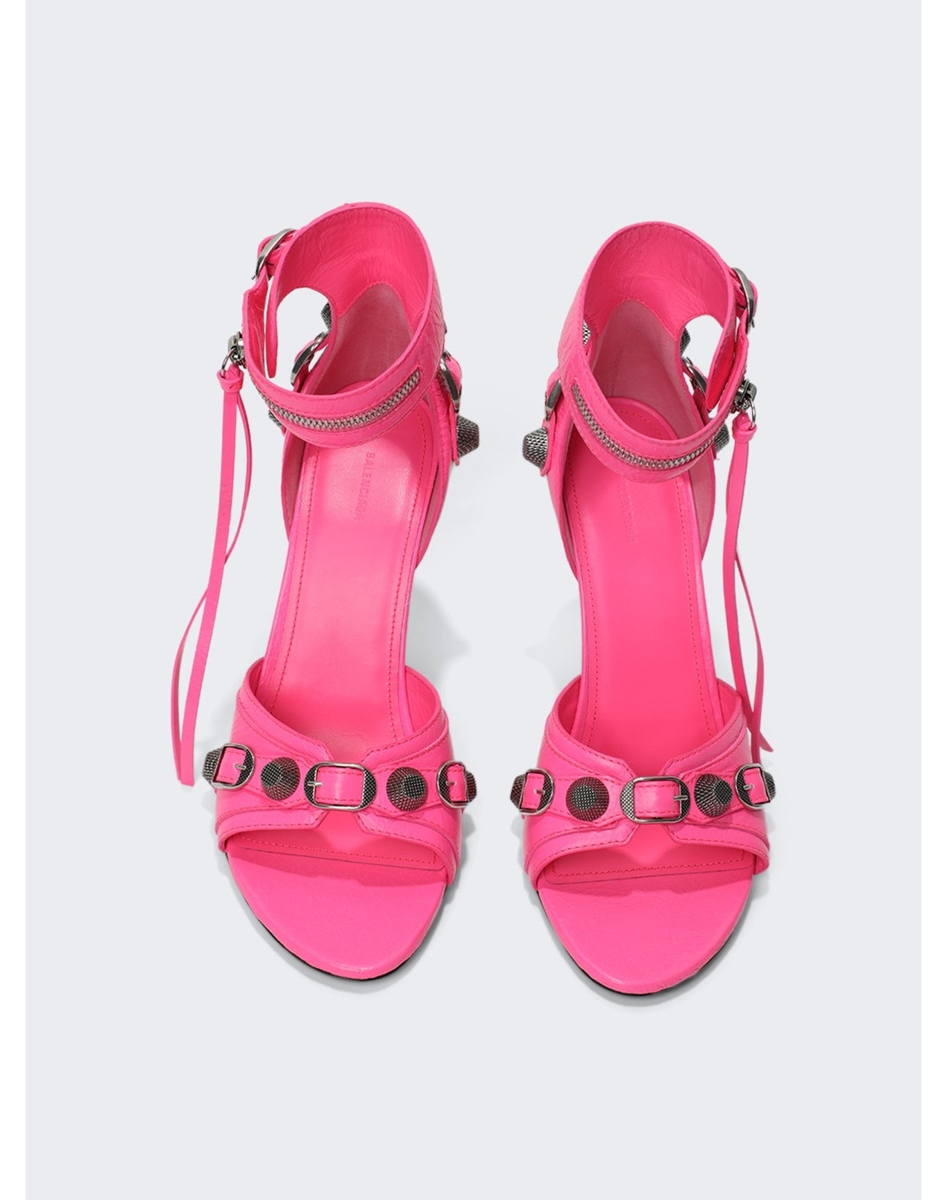 Balenciaga | Women | Cagole High Heel Sandals | Fluorescent Pink