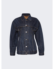 Balenciaga | Women | Hourglass Denim Jacket | Dark Indigo
