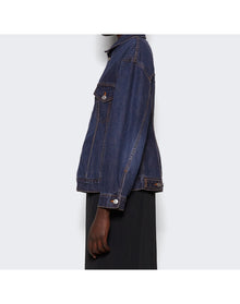 Balenciaga | Women | Hourglass Denim Jacket | Dark Indigo