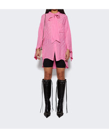 Balenciaga | Women | Logomania Allover Jacquard Shirt | Pink
