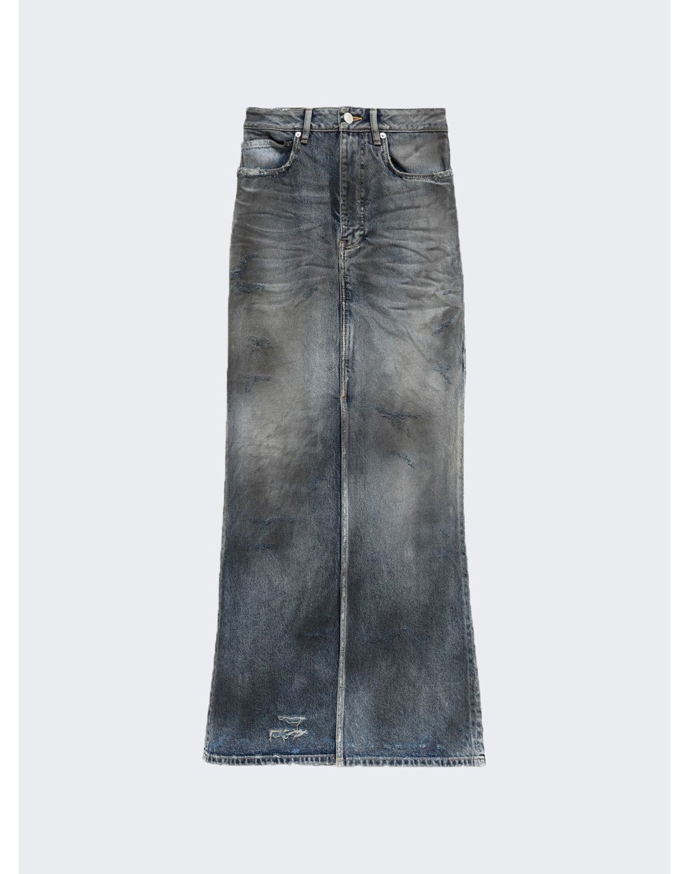 Balenciaga | Women | Maxi Skirt | Dirty Pale Blue