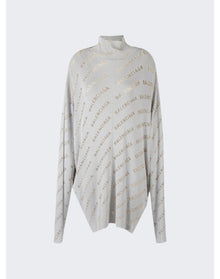 Balenciaga | Women | Oversized Turtleneck | Light Grey