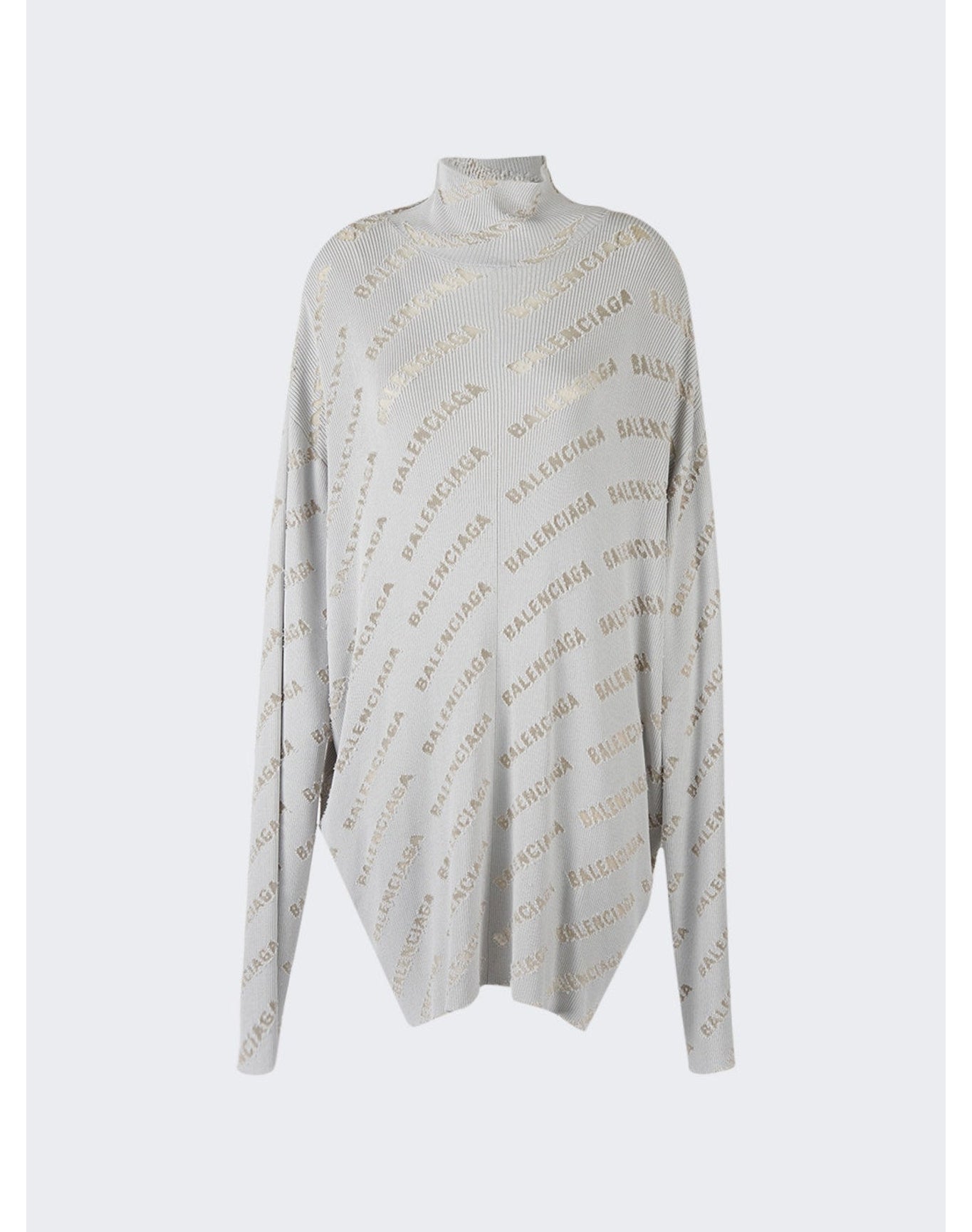 Balenciaga | Women | Oversized Turtleneck | Light Grey