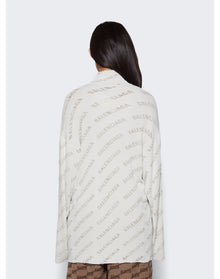 Balenciaga | Women | Oversized Turtleneck | Light Grey
