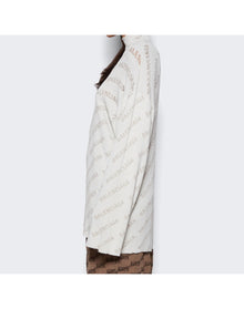 Balenciaga | Women | Oversized Turtleneck | Light Grey