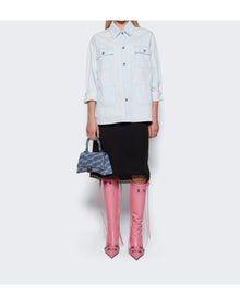 Balenciaga | Women | Tall Cagole High Heel Boot | Pink