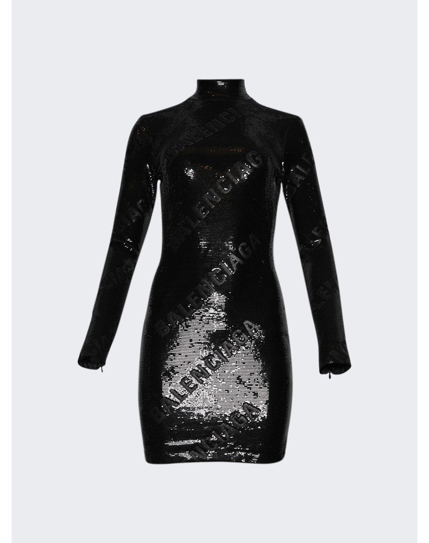 Balenciaga | Women | Turtleneck Mini Dress | Black