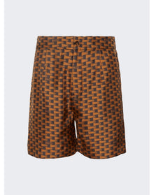 Bally | Men | Pennant Print Shorts | Brown