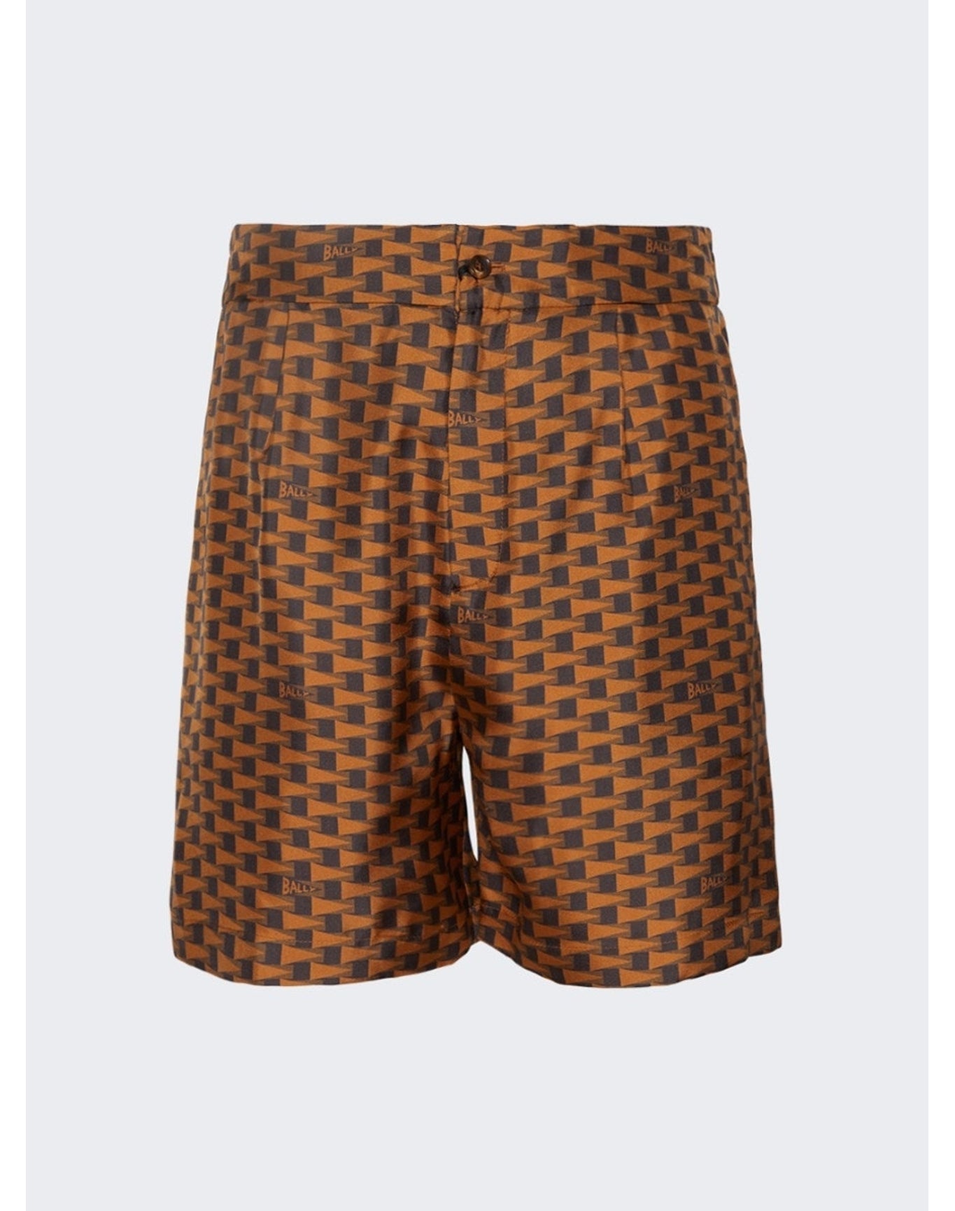 Bally | Men | Pennant Print Shorts | Brown