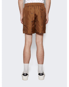 Bally | Men | Pennant Print Shorts | Brown