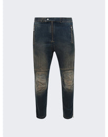 Balmain | Men | Knee-pads Destroyed Rider Jeans | Blue