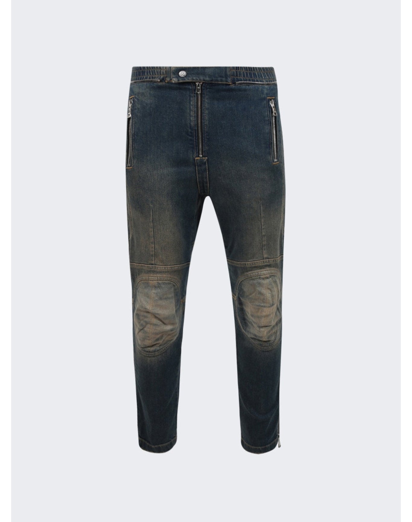 Balmain | Men | Knee-pads Destroyed Rider Jeans | Blue