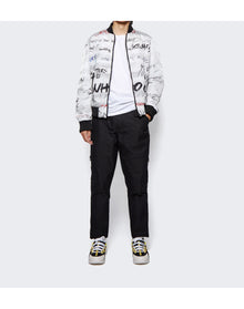 Balmain | Men | Printed Nylon Graffiti Teddy Jacket | Multicolor