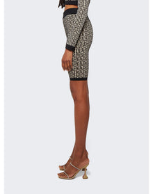 Balmain | Women | Monogram Cyclist Shorts | Black