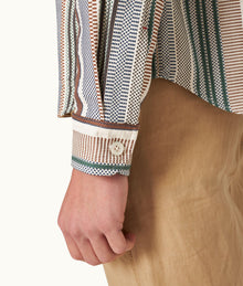 Barkley Jacquard Stripe Cotton Resort Overshirt Woven | Multi