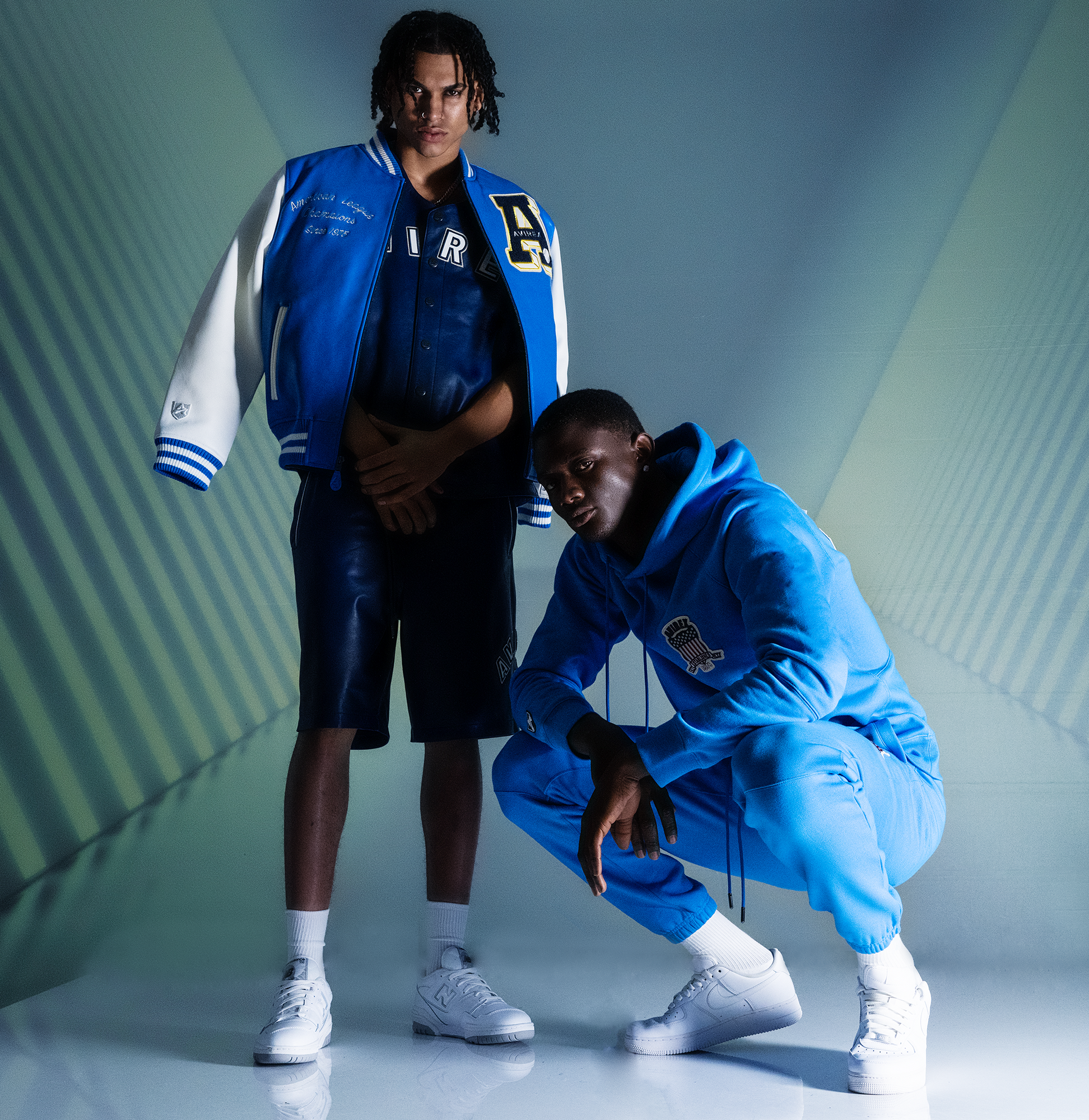 Game Day Nappa Leather Short | Varsity Blue