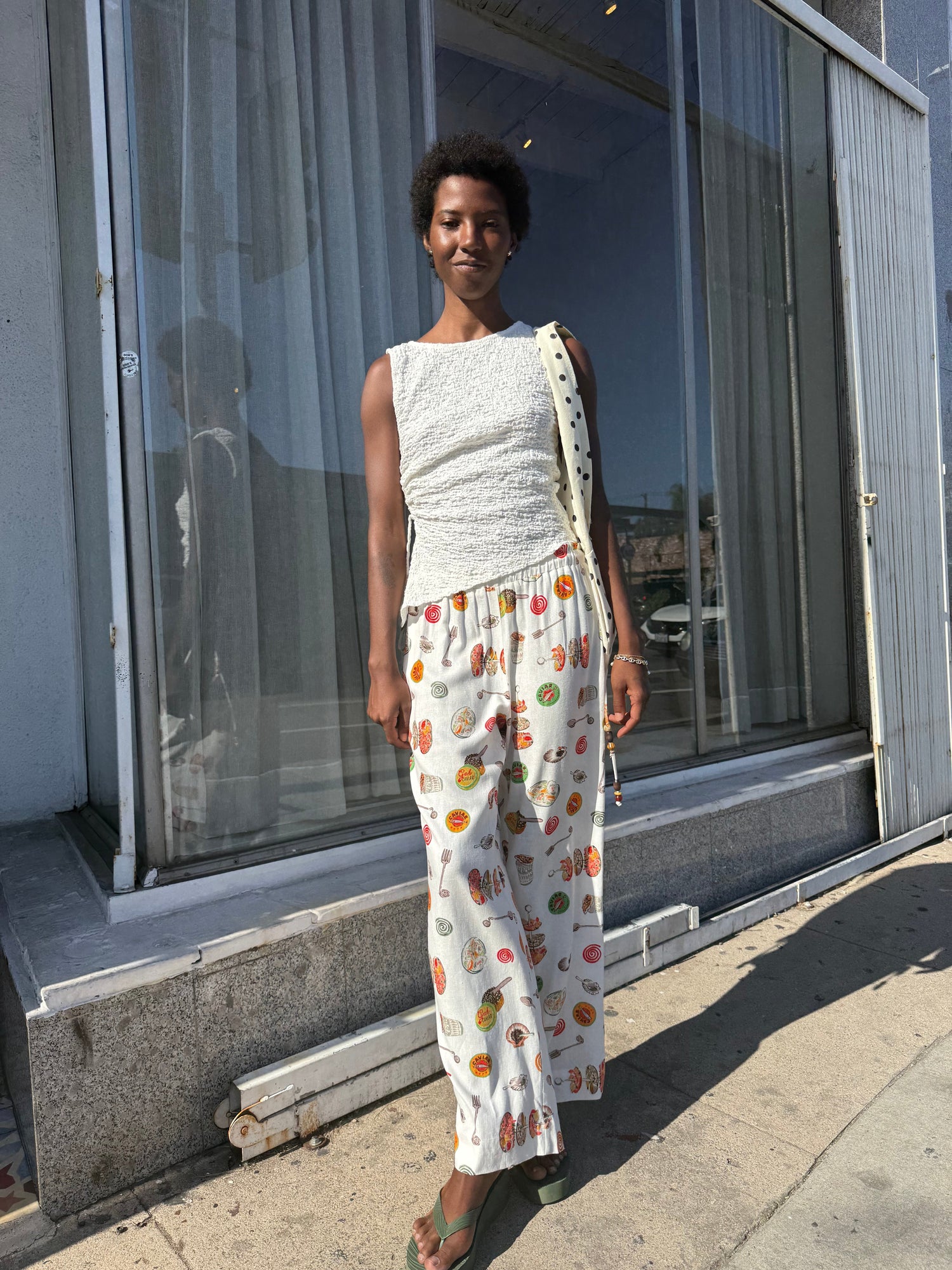 Nora Pant | Caviar Dreams White