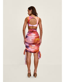 Bina Mesh Skirt | Dandi Print