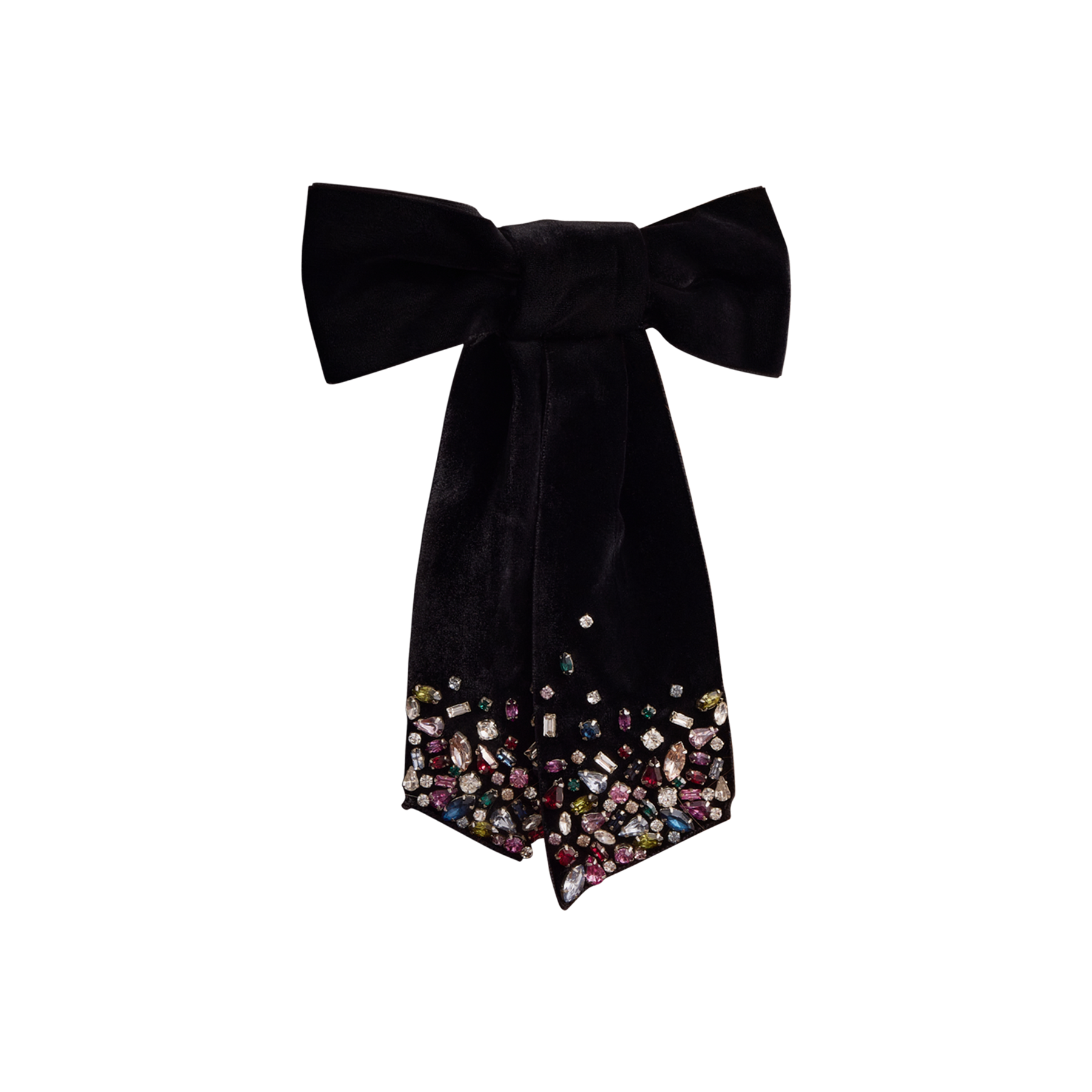 Matilee Bow | Black | Multicolor Crystal
