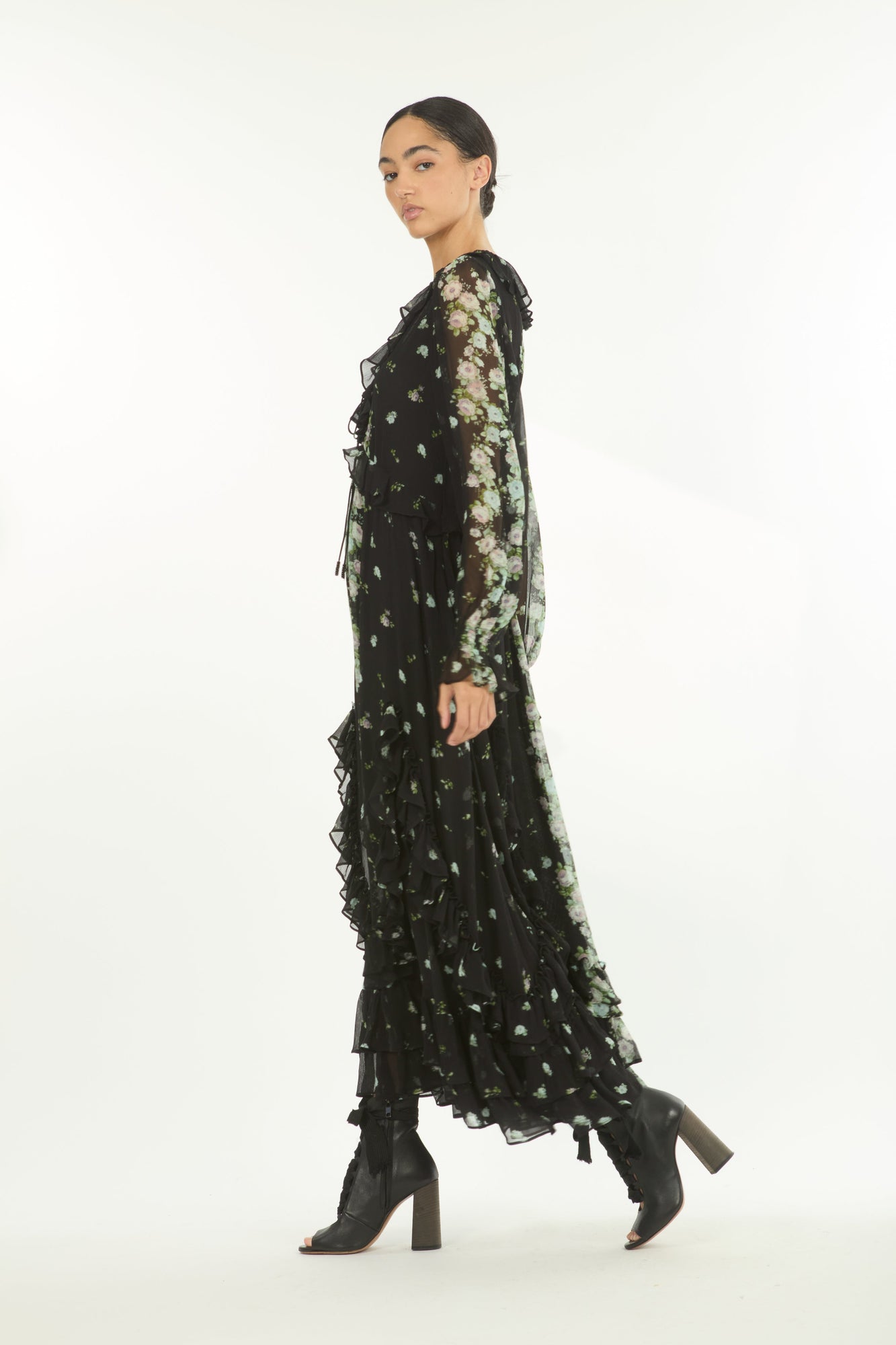 Brighton Dress | Black Floral Alley