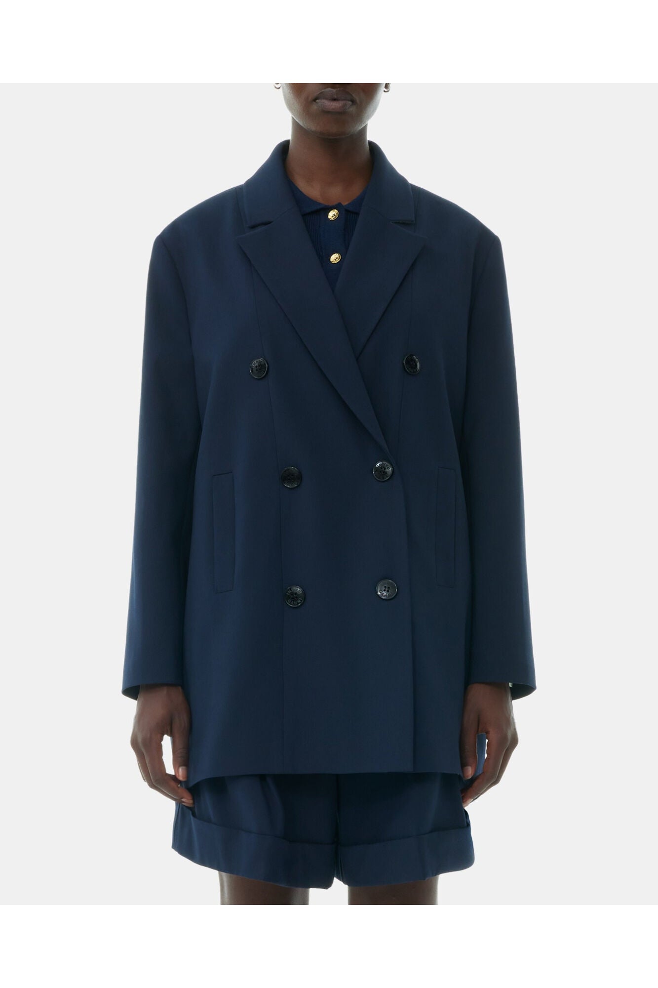 Blue Light Oversized Blazer | Sky Captain