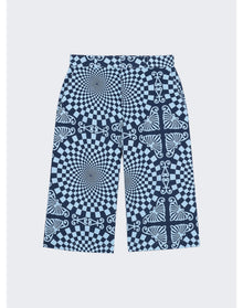 Bluemarble | Men | Folk Checkerboard Print Shorts | Blue