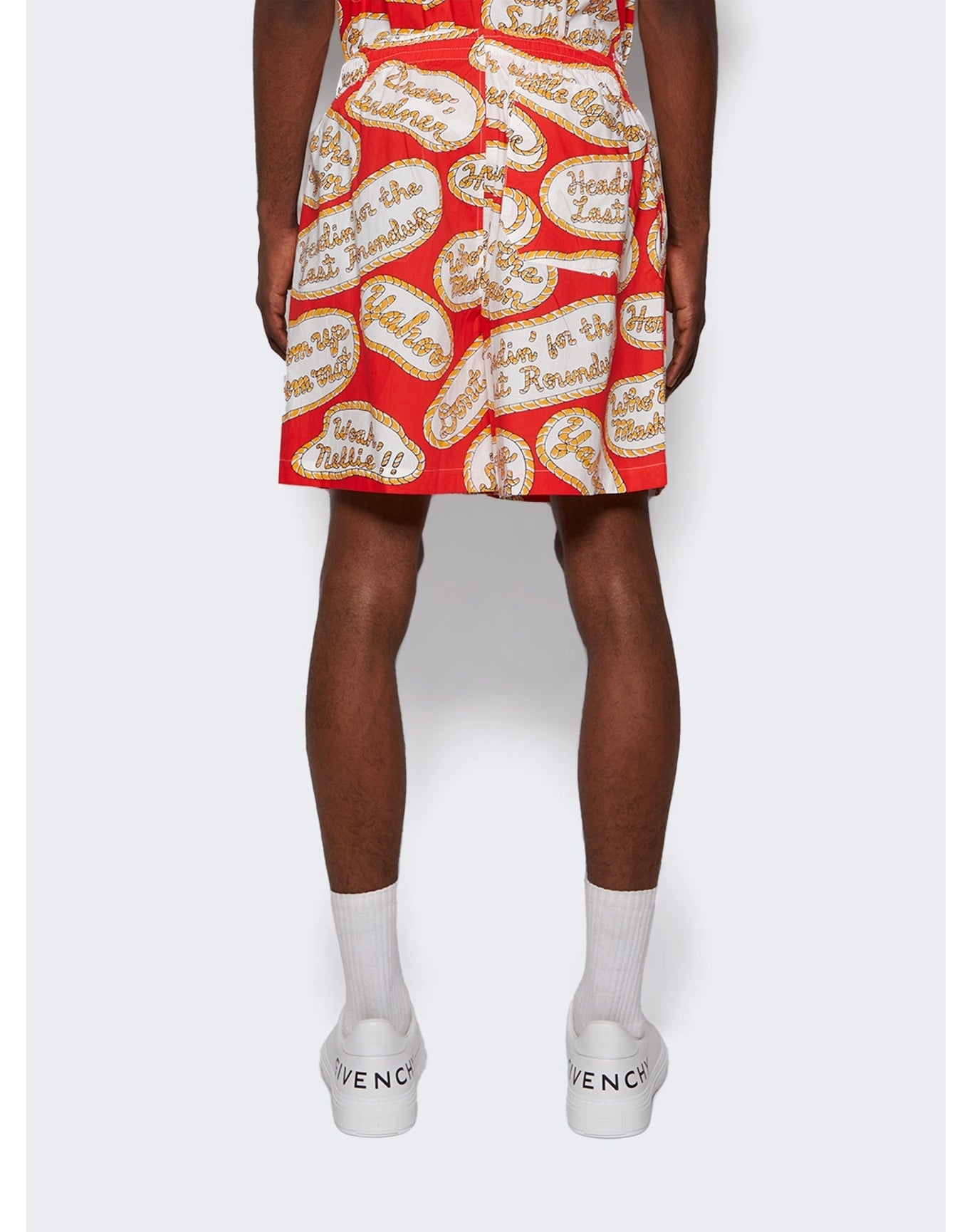 Bode | Men | Rodeo Slogan Shorts | Multicolor