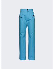 Bottega Veneta | Women | Double Cotton Canvas Trousers | Dip Blue