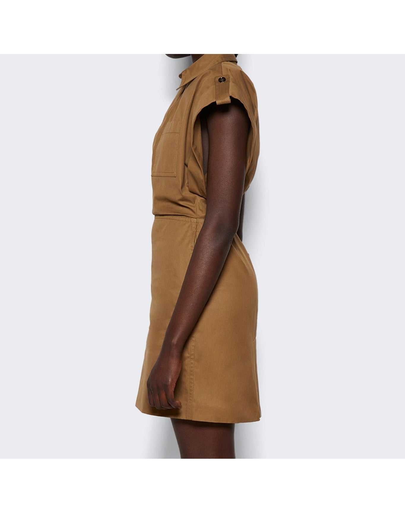 Bottega Veneta | Women | Gabardine Dress | Dark Sand